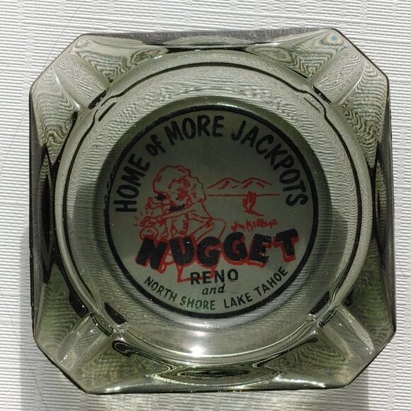Vintage Casino Ashtray NUGGET Reno and North Shore Lake Tahoe - Picture 2 of 3